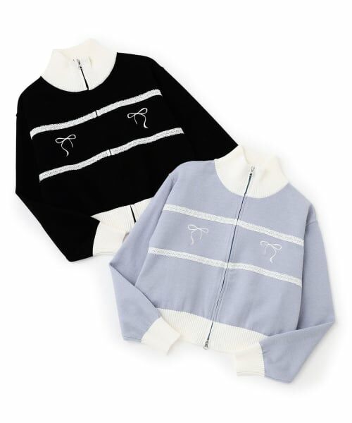 KP / ケーピー カーディガン・ボレロ | 【trois lapins】 Wジップニットカーデ | 詳細8