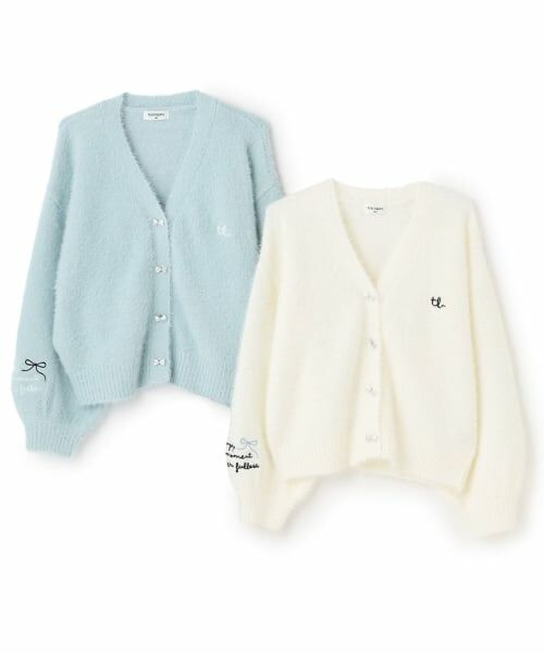 KP / ケーピー カーディガン・ボレロ | 【trois lapins】 シャギーニットVカーデ | 詳細8