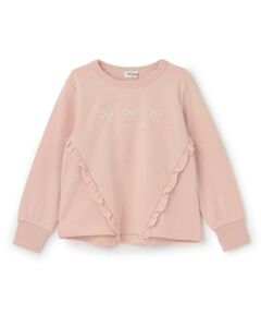 KP / ケーピー スウェット | trois lapins リボン刺シュウ フリルトレーナー