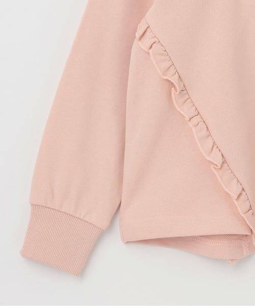 KP / ケーピー スウェット | trois lapins リボン刺シュウ フリルトレーナー | 詳細5