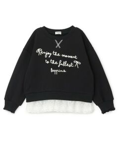 KP / ケーピー スウェット | trois lapins 裾レース 裏毛トレーナー