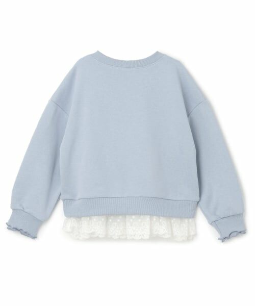 KP / ケーピー スウェット | trois lapins 裾レース 裏毛トレーナー | 詳細1