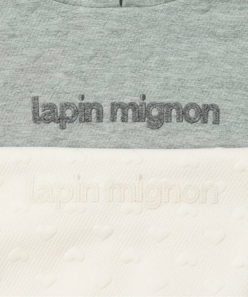 KP / ケーピー パーカー | trois lapins ハートキルトジャカード プルパーカ | 詳細3