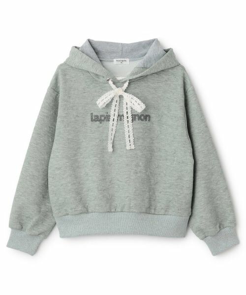 KP / ケーピー パーカー | trois lapins ハートキルトジャカード プルパーカ（トップ グレー）