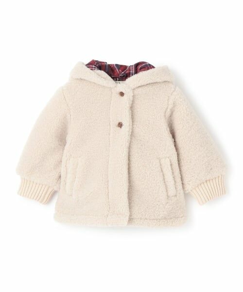 KP / ケーピー ブルゾン | くま耳付き ボアジャケット（ベージュ）