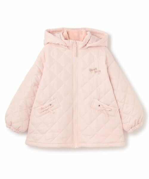 KP / ケーピー ブルゾン | 【5WAY】フリースライナー付き中綿ジャケット（ライト ピンク）