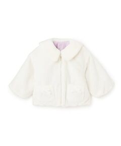 KP / ケーピー ブルゾン | フェイクファー×リボンキルト リバーシブルジャケット