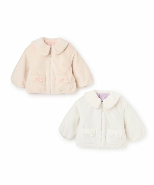 KP / ケーピー ブルゾン | フェイクファー×リボンキルト リバーシブルジャケット | 詳細12