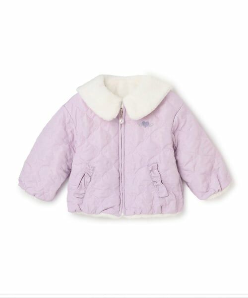 KP / ケーピー ブルゾン | フェイクファー×リボンキルト リバーシブルジャケット | 詳細2