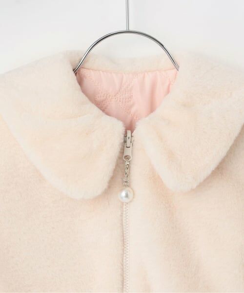 KP / ケーピー ブルゾン | フェイクファー×リボンキルト リバーシブルジャケット | 詳細5