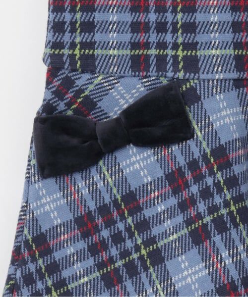 KP / ケーピー ミニ丈・ひざ丈ワンピース | Wジャカードチェック ジャンパースカート | 詳細3