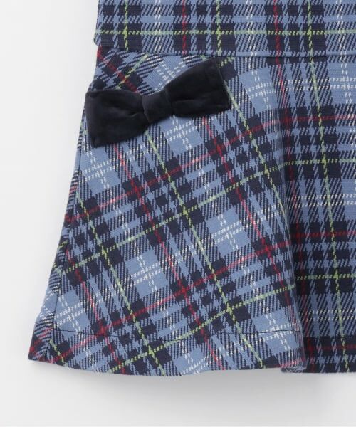 KP / ケーピー ミニ丈・ひざ丈ワンピース | Wジャカードチェック ジャンパースカート | 詳細5