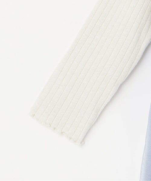 KP / ケーピー ミニ丈・ひざ丈ワンピース | mimiちゃん刺しゅう ラメテレコ×チュール ワンピース | 詳細4