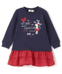 KP / ケーピー ミニ丈・ひざ丈ワンピース | mimiちゃん 裏毛ワンピース 【吸湿発熱】