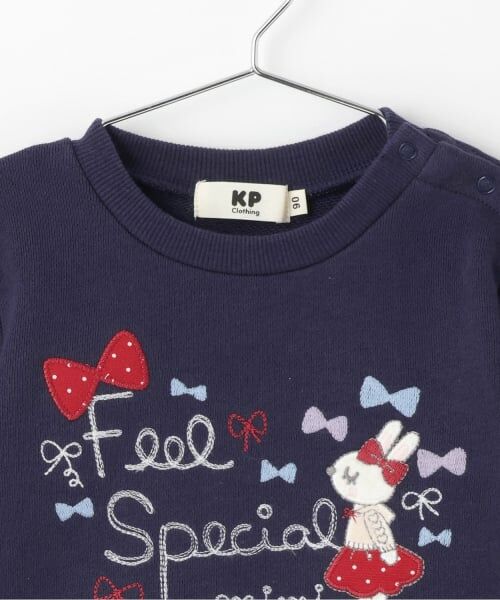 KP / ケーピー ミニ丈・ひざ丈ワンピース | mimiちゃん 裏毛ワンピース 【吸湿発熱】 | 詳細2