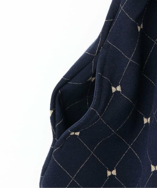 KP / ケーピー ミニ丈・ひざ丈ワンピース | リボンチェックラメジャカード×テレコ ワンピース | 詳細5