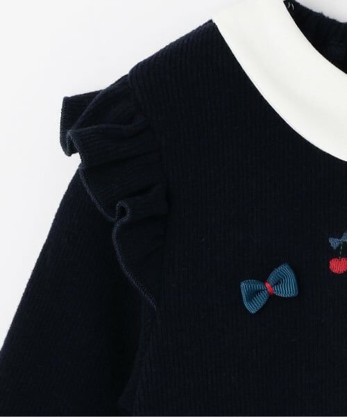 KP / ケーピー ミニ丈・ひざ丈ワンピース | 先染チェック×起毛テレコ ワンピース | 詳細3