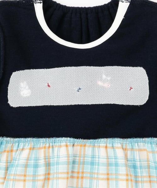 KP / ケーピー ミニ丈・ひざ丈ワンピース | 先染チェック×起毛テレコ ワンピース | 詳細4