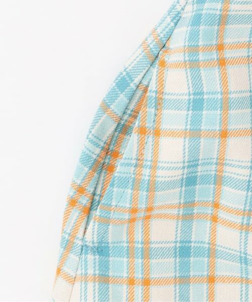 KP / ケーピー ミニ丈・ひざ丈ワンピース | 先染チェック×起毛テレコ ワンピース | 詳細5