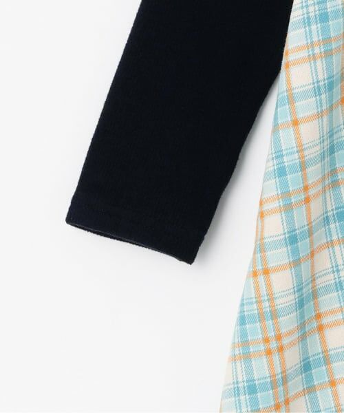 KP / ケーピー ミニ丈・ひざ丈ワンピース | 先染チェック×起毛テレコ ワンピース | 詳細6