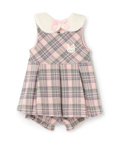 KP / ケーピー その他トップス | Wジャカードチェック ベビーセット 【ティペット付き】