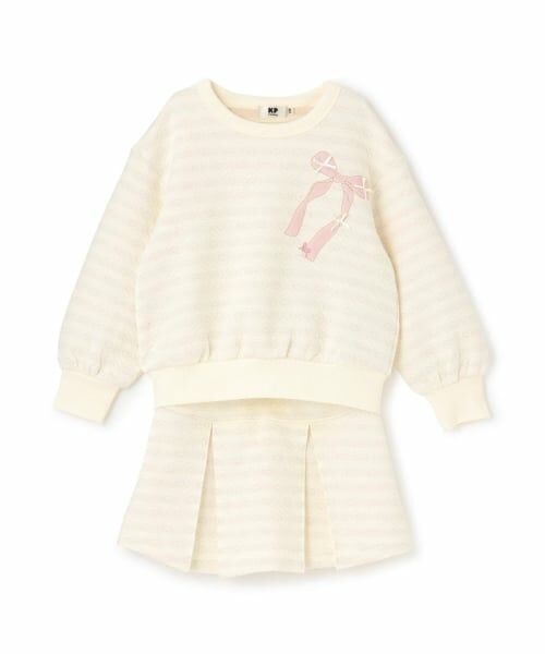 KP / ケーピー スウェット | ハートラメジャカード セットアップ（アイボリー）