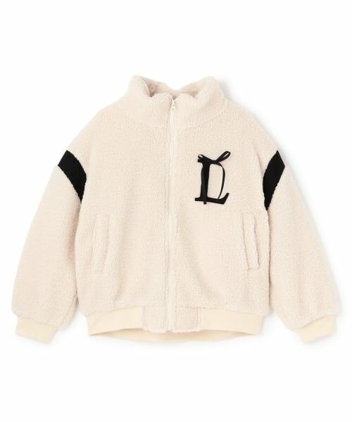 KP / ケーピー ブルゾン | 【trois lapins】 ボア 裏キルトジャケット（アイボリー）