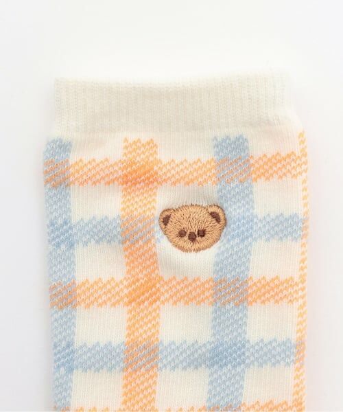 KP / ケーピー ソックス | チェックソックス (くま) | 詳細1