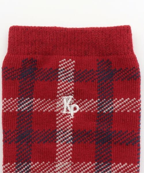 KP / ケーピー ソックス | チェックソックス (ロゴ) | 詳細1