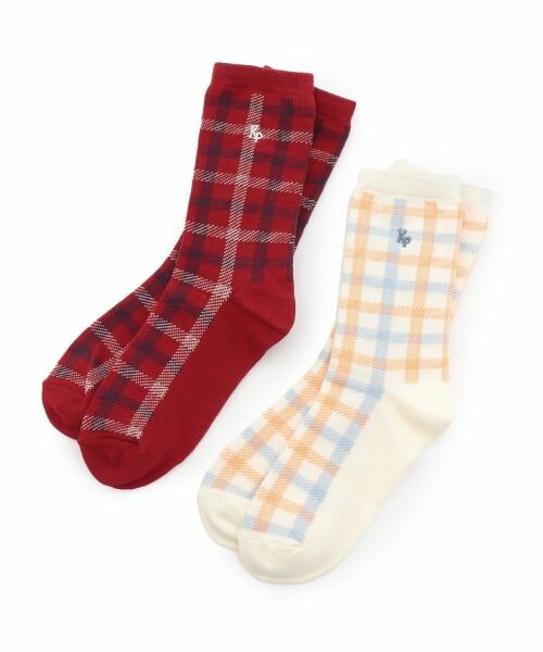 KP / ケーピー ソックス | チェックソックス (ロゴ) | 詳細3