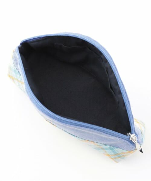 KP / ケーピー ポーチ | 先染チェック×ダンガリー ポーチ | 詳細4