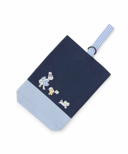 KP / ケーピー ポーチ | シューズケース 【裏地付き】（紺）