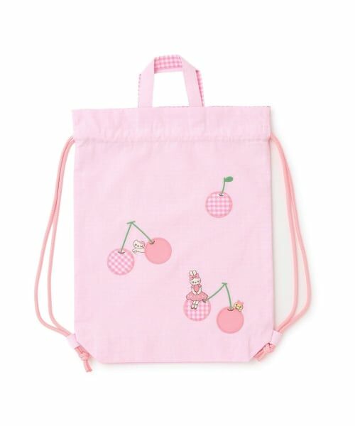 KP / ケーピー ポーチ | 巾着 【裏地付き】（ピンク）