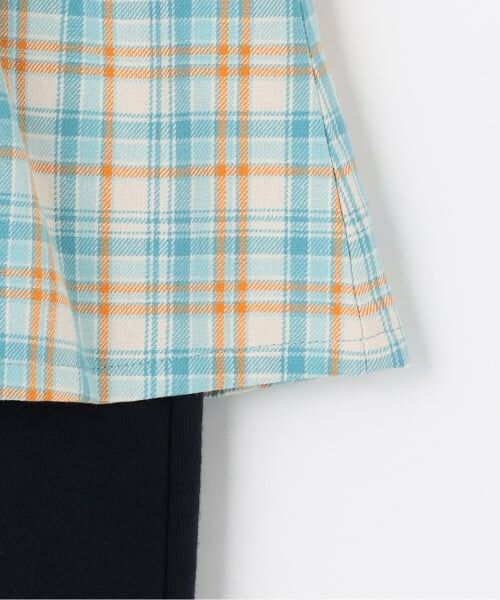 KP / ケーピー ロンパース | 先染チェック レイヤード風カバーオール | 詳細5