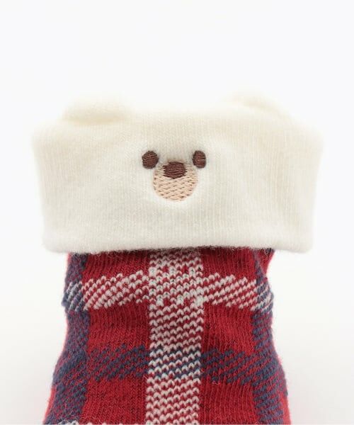 KP / ケーピー ベビー・キッズウエア | クマ耳 チェック BABYソックス | 詳細3