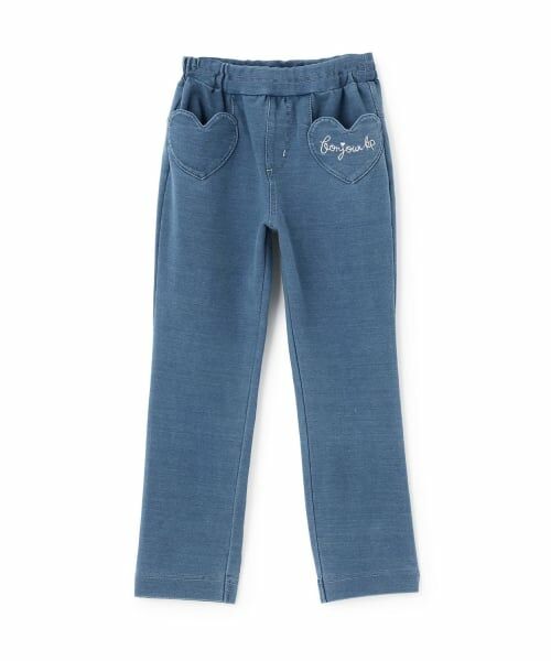 KP / ケーピー その他パンツ | デニムニット 10分丈パンツ（ブルー）