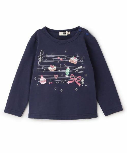 KP / ケーピー Tシャツ | 長袖Tシャツ（紺）