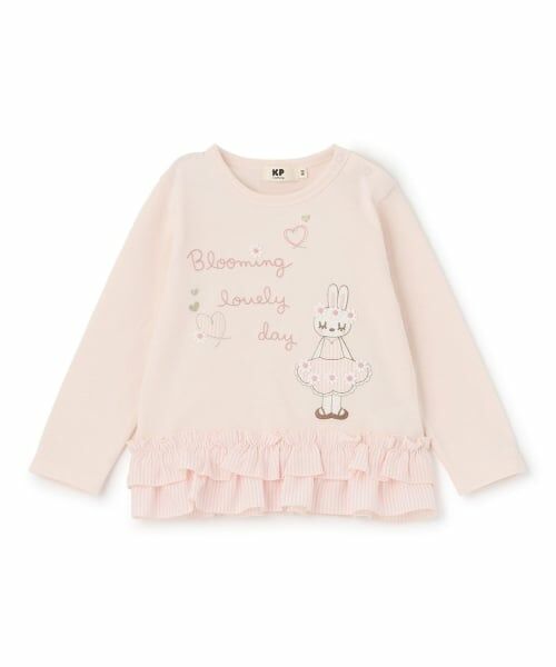 KP / ケーピー その他トップス | mimiちゃん 段フリル長袖チュニック（ピンク）