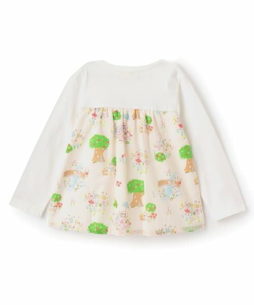 KP / ケーピー Tシャツ | ピクニック柄アップリケ 長袖Tシャツ | 詳細2