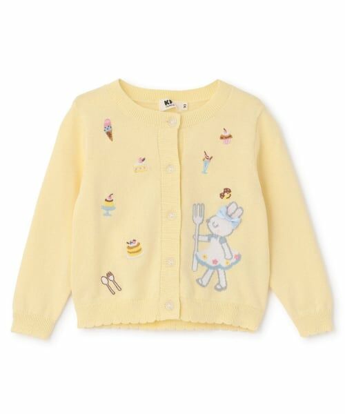 KP / ケーピー カーディガン・ボレロ | ニット カーディガン（黄）