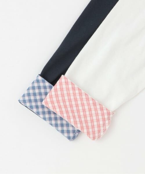 KP / ケーピー Tシャツ | 【Trois Lapins】 フラワーモチーフ アップリケ 長袖Tシャツ | 詳細4