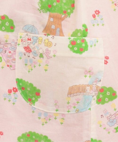 KP / ケーピー ミニ丈・ひざ丈ワンピース | ローン総柄×シャンブレー　リバーシブルジャンパースカート | 詳細7