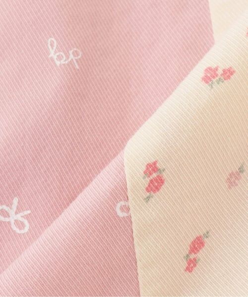 KP / ケーピー ミニ丈・ひざ丈ワンピース | デニム総柄プリント ジャンパースカート | 詳細8