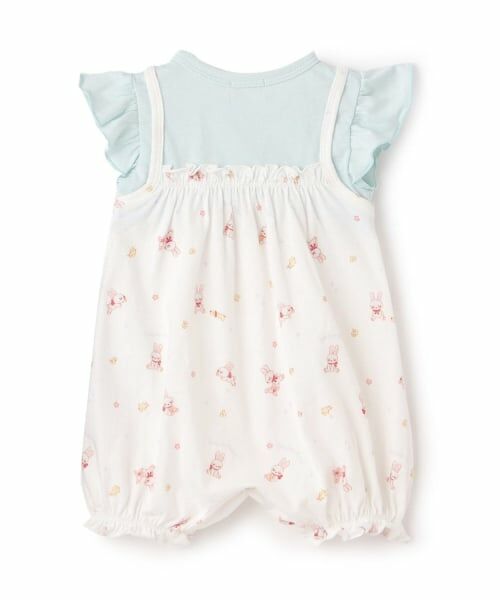 KP / ケーピー ロンパース | 肩フリル レイヤードデザイン ショートオール | 詳細1