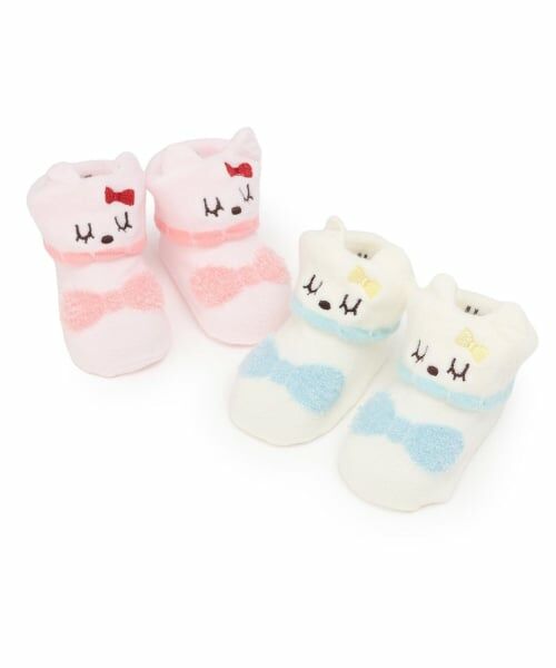 KP / ケーピー ベビー・キッズウエア | mimiちゃん モチーフ付き新生児ソックス | 詳細4