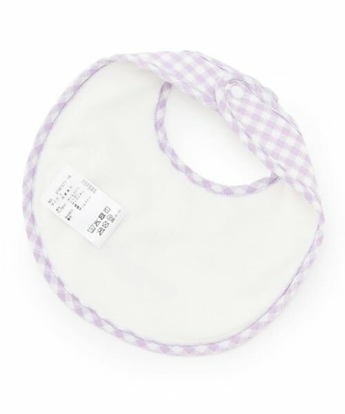 KP / ケーピー スタイ・ビブ | ギンガム スカラップ  スタイ | 詳細1
