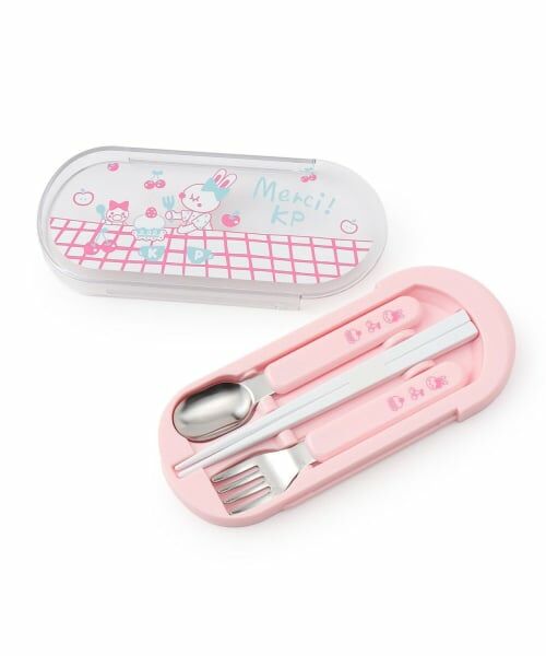 KP / ケーピー 食器 | mimiちゃん カトラリーセット（ピンク）