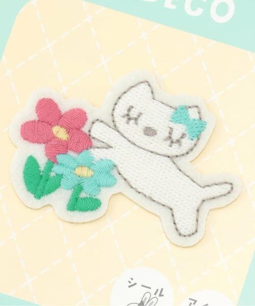 KP / ケーピー その他 | cocoちゃん＆花 ワッペン | 詳細1