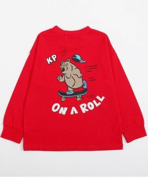 KP / ケーピー Tシャツ | KPBOY くまプリント長袖Ｔシャツ(80～90) | 詳細2