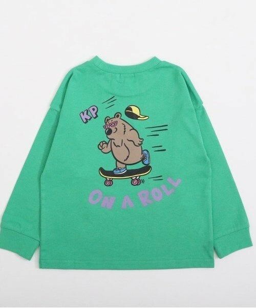 KP / ケーピー Tシャツ | KPBOY くまプリント長袖Ｔシャツ(100～160) | 詳細3